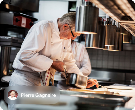 Animation culinaire avec le chef*** Pierre Gagnaire